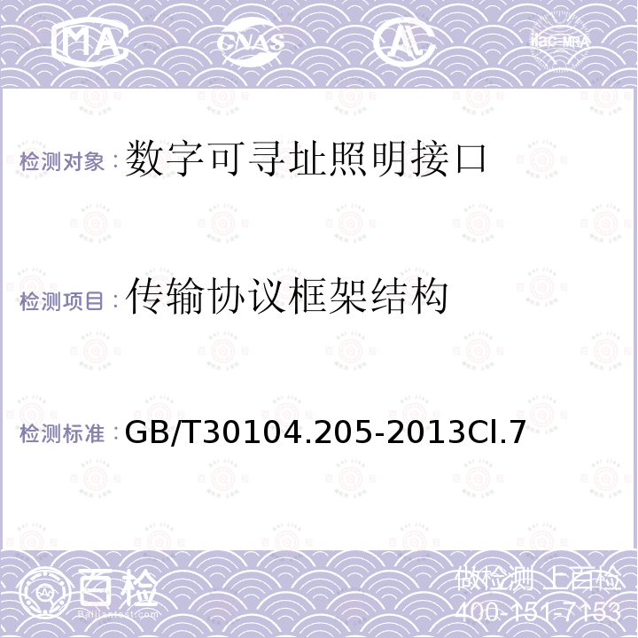 传输协议框架结构 数字可寻址照明接口 第205部分：控制装置的特殊要求 白炽灯电源电压控制器（设备类型4）