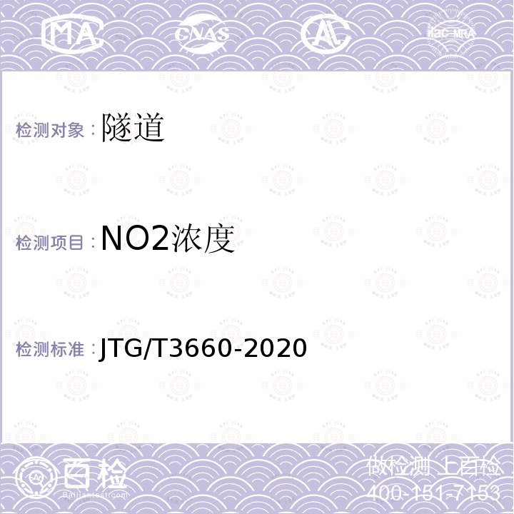 NO2浓度 公路隧道施工技术规范