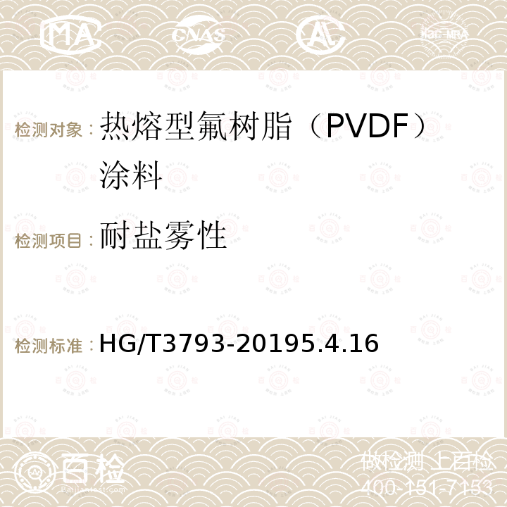 耐盐雾性 热熔型氟树脂（PVDF）涂料