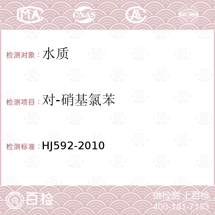 對-硝基氯苯 水質(zhì) 硝基苯類化合物的測定 氣相色譜法
