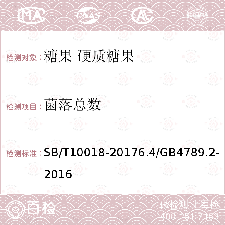 菌落總數 糖果 硬質糖果