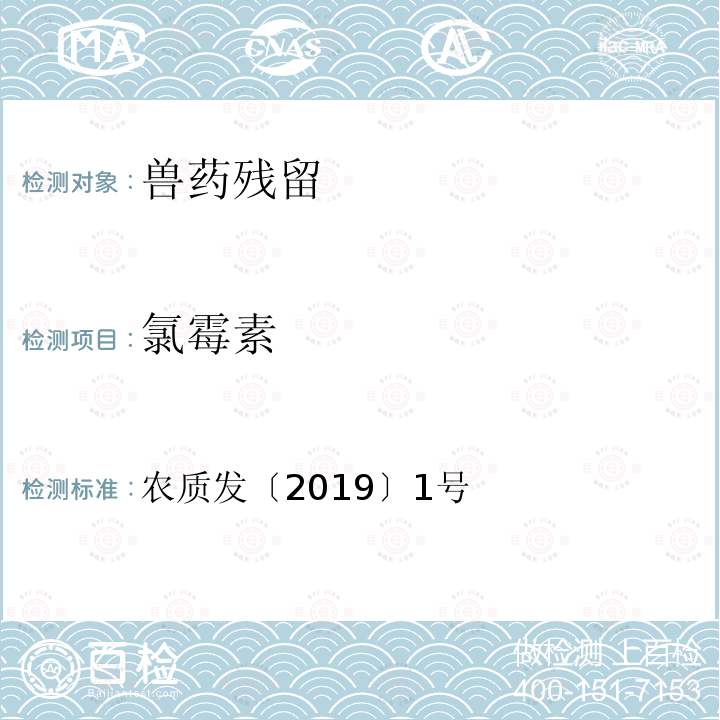 氯霉素 禽肉和禽蛋中酰胺醇类药物及代谢物残留量的测定 液相色谱－串联质谱法