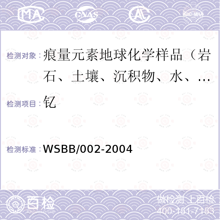 钇 勘查地球化学样品分析方法，等离子体质谱法测定15种稀土元素量