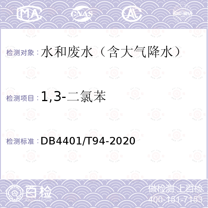 1,3-二氯苯 水質(zhì) 半揮發(fā)性有機(jī)物的測(cè)定 液液萃取-氣相色譜/質(zhì)譜法