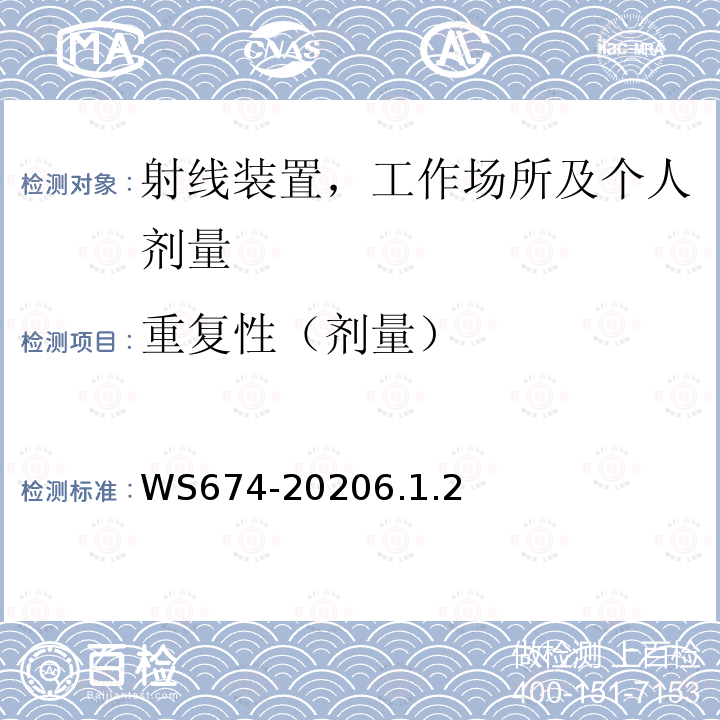 重复性（剂量） 医用电子直线加速器质量控制检测规范