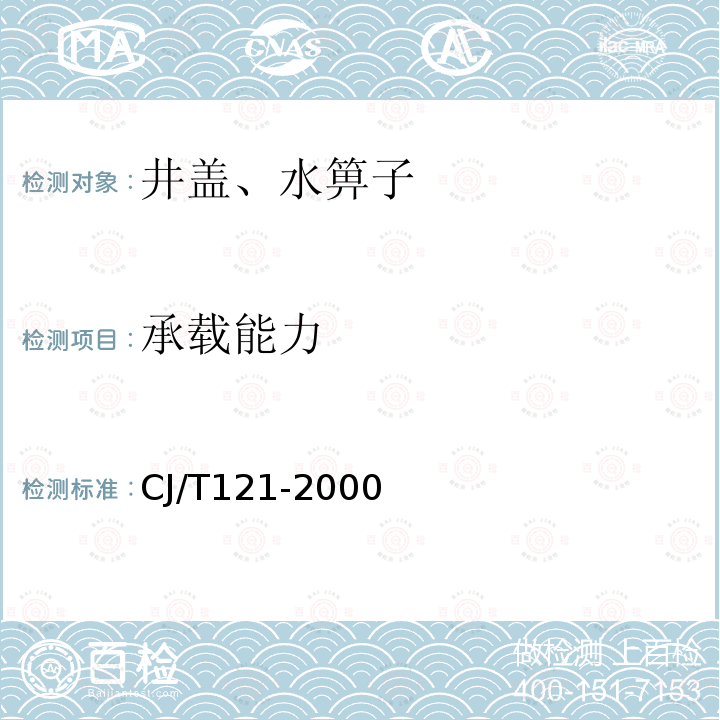 承载能力 再生树脂复合材料检查井盖 第6.2条