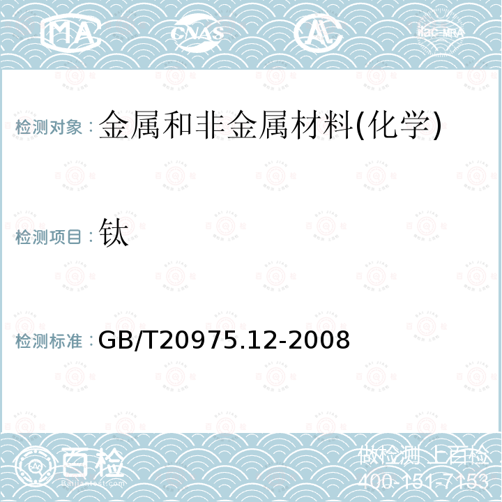 钛 铝及铝合金化学分析方法 第12部分：钛含量的测定