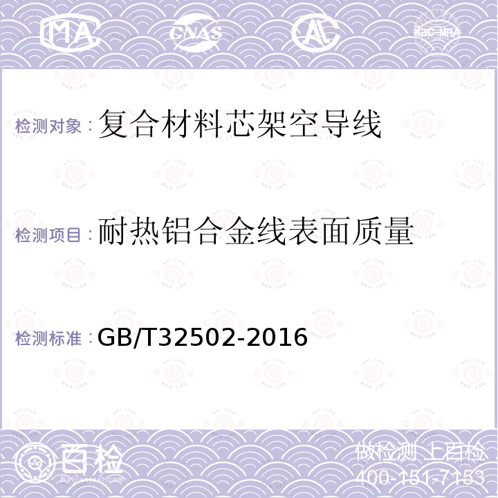 耐热铝合金线表面质量 复合材料芯架空导线