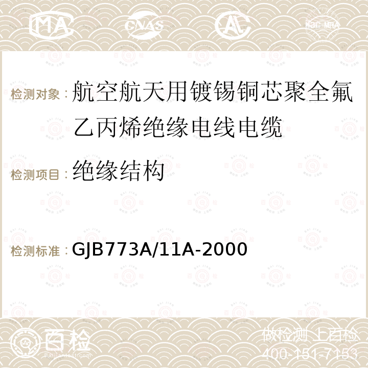 绝缘结构 航空航天用镀锡铜芯聚全氟乙丙烯绝缘电线电缆详细规范