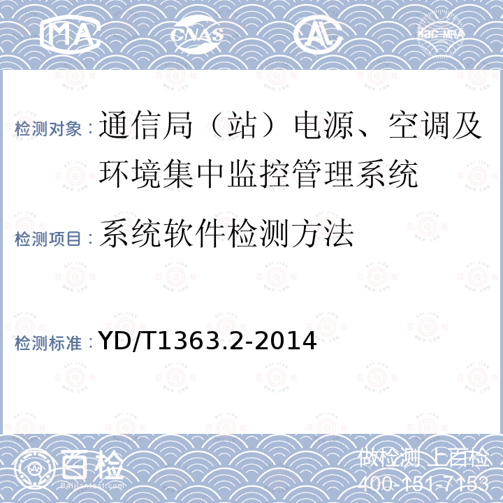 系统软件检测方法 通信局(站)电源、空调及环境集中监控管理系统 第2部分：互联协议