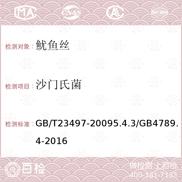沙門氏菌 魷魚絲