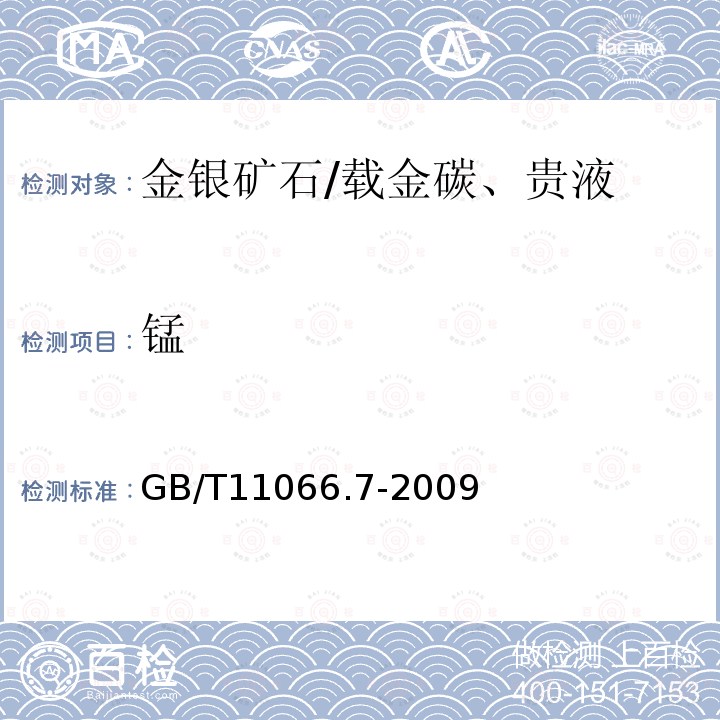 锰 金化学分析方法银、铜、铁、铅、锑、铋、钯、镁、锡、镍、锰和铬量的测定火花原子发射光谱法