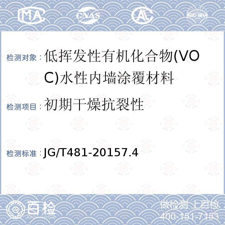 初期干燥抗裂性 低挥发性有机化合物(VOC)水性内墙涂覆材料