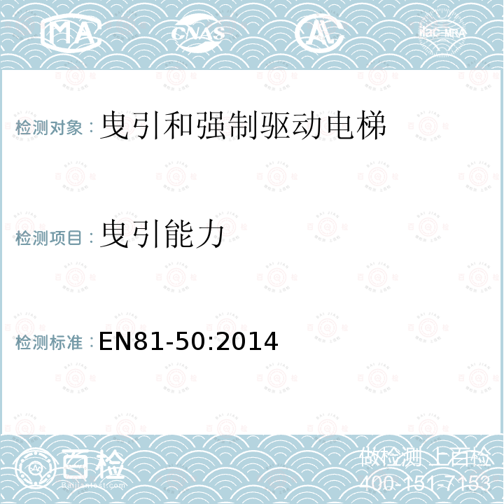 曳引能力 电梯制造与安装安全规范第50部分：电梯部件的设计规划、计算、检查和试验