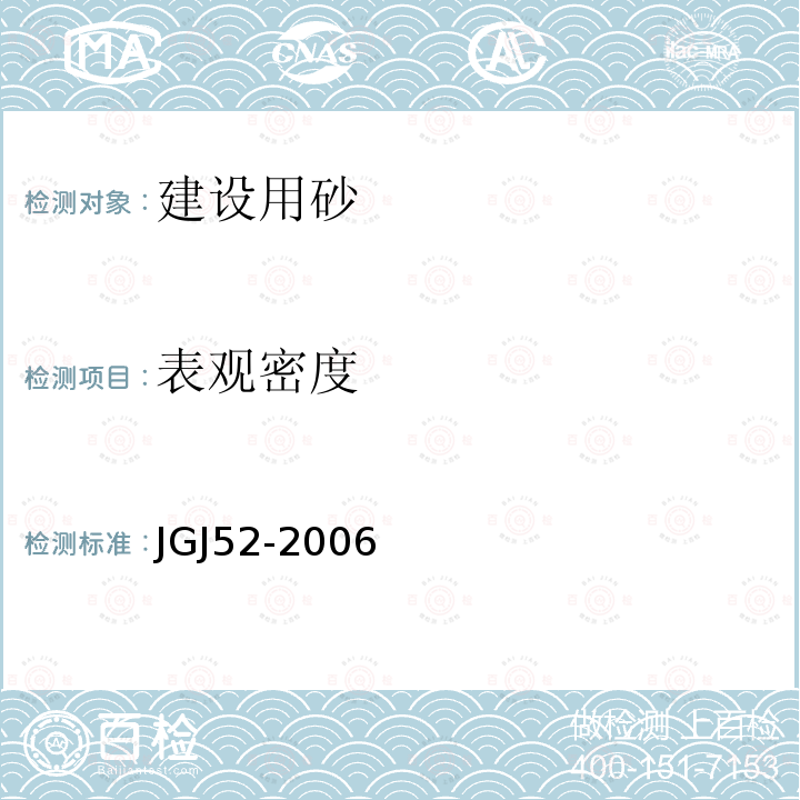 表观密度 普通混凝土用砂、石质量及检验方法标准 6砂的检验方法6.3砂的表观密度试验（简易法）