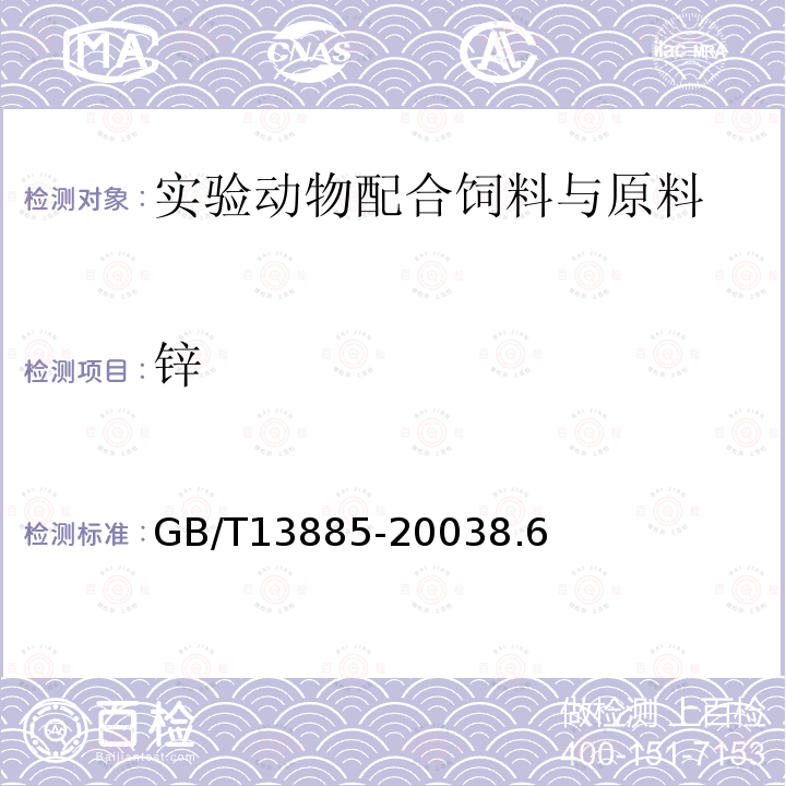 锌 饲料中钙、铜、铁、镁、锰、钾、钠和锌的测定