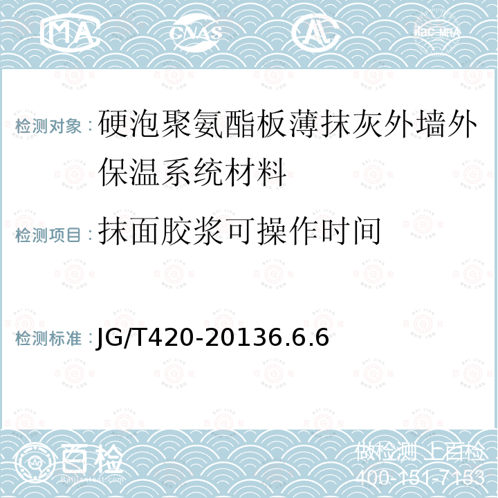 抹面胶浆可操作时间 硬泡聚氨酯板薄抹灰外墙外保温系统材料