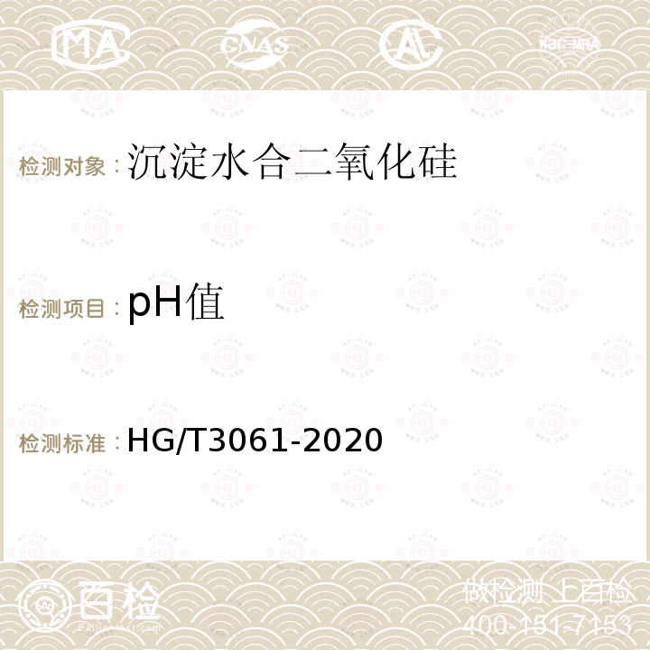 pH值 橡胶配合剂 沉淀水合二氧化硅