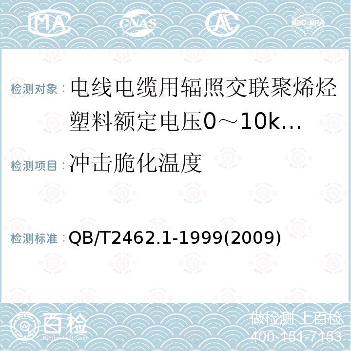 冲击脆化温度 电线电缆用辐照交联聚烯烃塑料额定电压0～10kV聚乙烯绝缘料