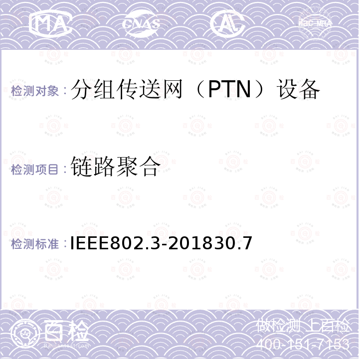 链路聚合 IEEE Standard for Ethernet