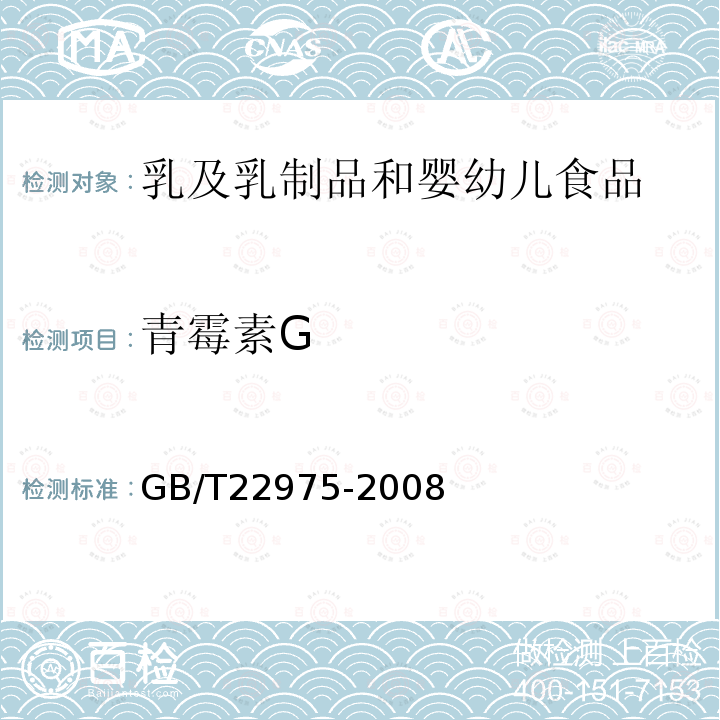 青霉素G 牛奶和奶粉中阿莫西林、氨苄西林、哌拉西林、青霉素G、青霉素V、苯唑西林、氯唑西林、萘夫西林和双氯西林残留量的测定　液相色谱-串联质谱法