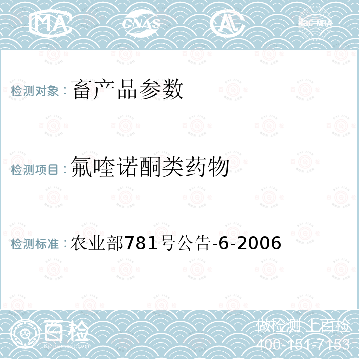 氟喹诺酮类药物 鸡蛋中氟喹诺酮类药物残留量的测定 高效液相色谱法