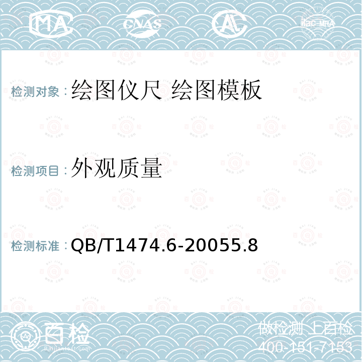 外觀質量 繪圖儀尺 繪圖模板
