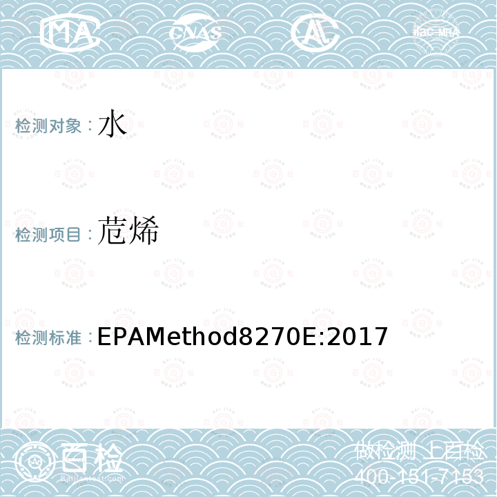 苊烯 氣質聯用儀測試半揮發性有機化合物