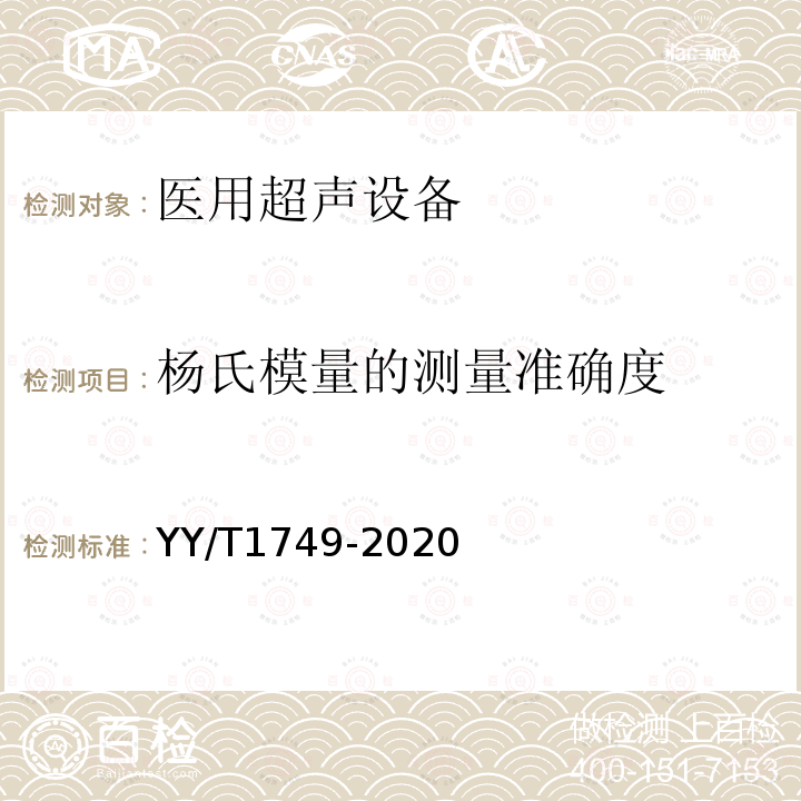 杨氏模量的测量准确度 基于外部振动的肝组织超声弹性测量设备