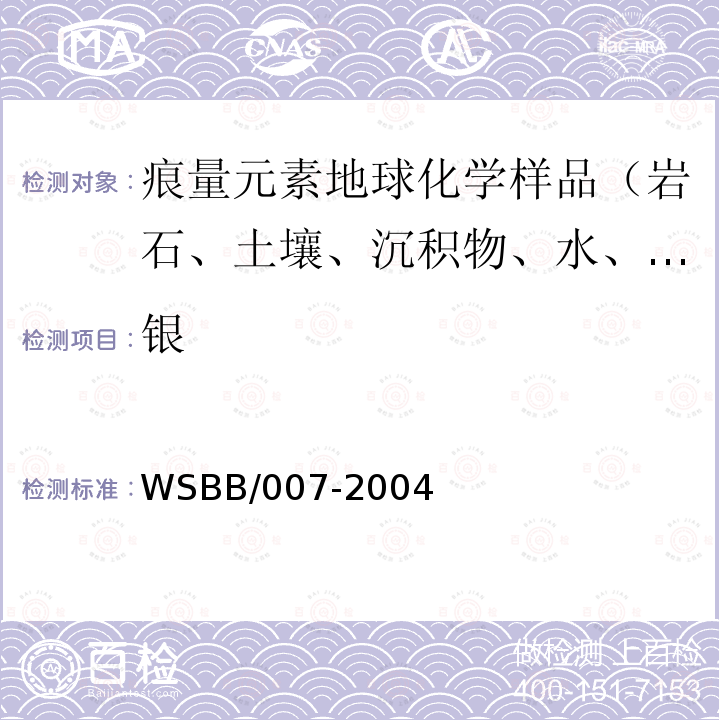 银 勘查地球化学样品分析方法，石墨炉原子吸收光谱法测定银量