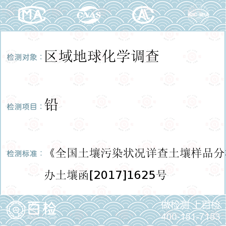 鉛 土壤樣品無機項目分析測試方法 2-2 電感耦合等離子體原子發射光譜法（電熱板消解）