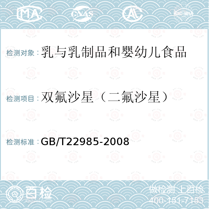 双氟沙星（二氟沙星） 牛奶和奶粉中恩诺沙星、达氟沙星、环丙沙星、沙拉沙星、奥比沙星、二氟沙星和麻保沙星残留量的测定 液相色谱-串联质谱法