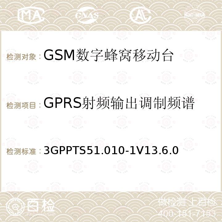 GPRS射频输出调制频谱 第三代合作伙伴计划；技术规范组 无线电接入网络；数字蜂窝移动通信系统 (2+阶段)；移动台一致性技术规范；第一部分: 一致性技术规范