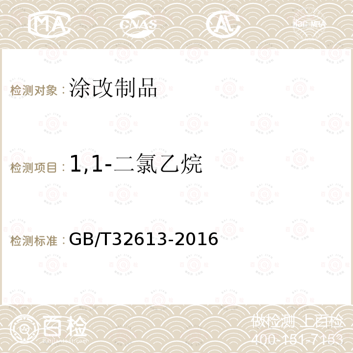 1,1-二氯乙烷 涂改类文具中氯代烃的测定 气相色谱法