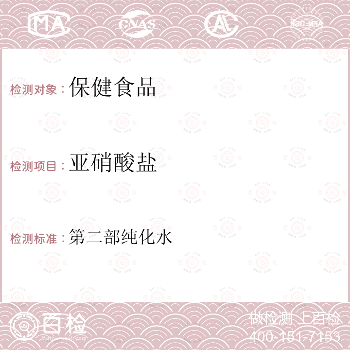 亞硝酸鹽 中國藥典 2020年版