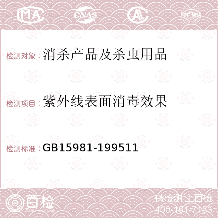 紫外线表面消毒效果 消毒与灭菌效果的评价方法与标准