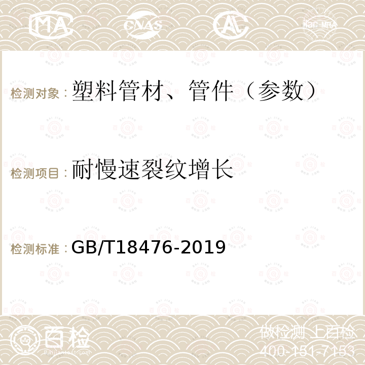 耐慢速裂纹增长 流体输送用聚烯烃管材 耐裂纹扩展的测定 慢速裂纹增长的试验方法（切口试验）