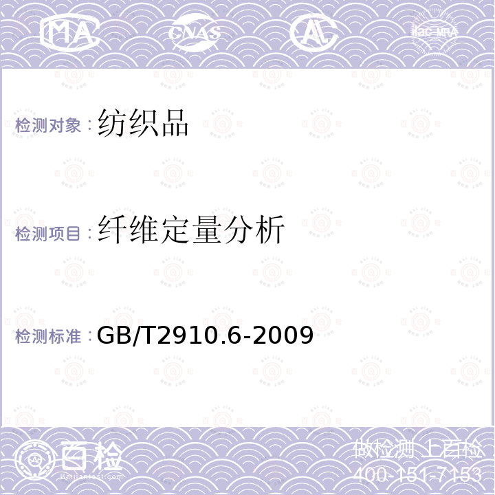 纖維定量分析 紡織品 定量化學分析 第6部分：粘膠纖維、某些銅氨纖維、莫代爾纖維或萊塞爾纖維與棉的混合物（甲酸/氯化鋅法）