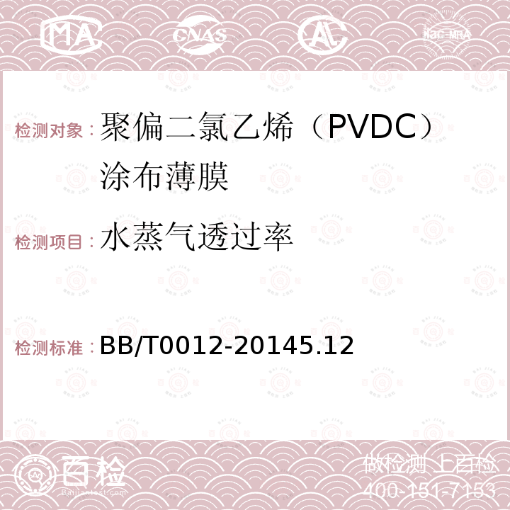 水蒸气透过率 聚偏二氯乙烯（PVDC）涂布薄膜