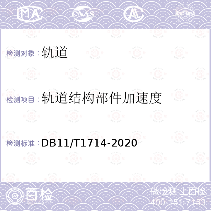 轨道结构部件加速度 城市轨道交通工程动态验收技术规范