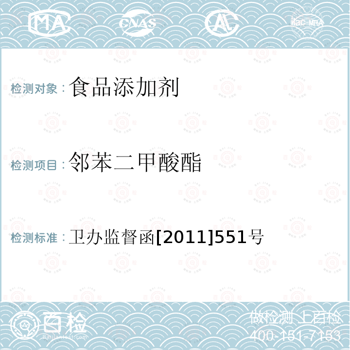 邻苯二甲酸酯 卫生部办公厅关于通报食品及食品添加剂中邻苯二甲酸酯类物质最大残留量的函