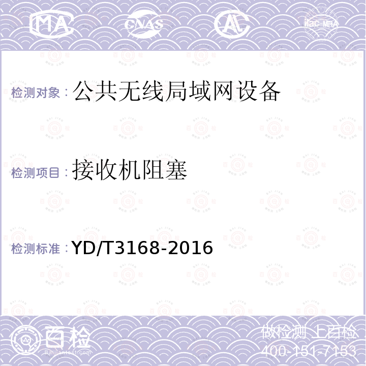 接收機阻塞 公眾無線局域網設備射頻指標技術要求和測試方法