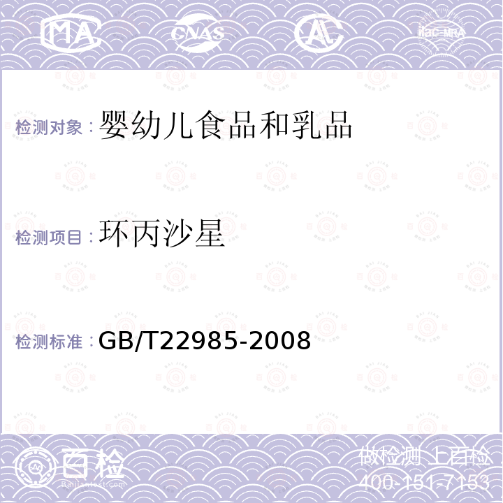 环丙沙星 牛奶和奶粉中恩诺沙星、环丙沙星、沙拉沙星、奥比沙星、二氟沙星和麻保沙星残留量的测定 液相色谱-串联质谱法