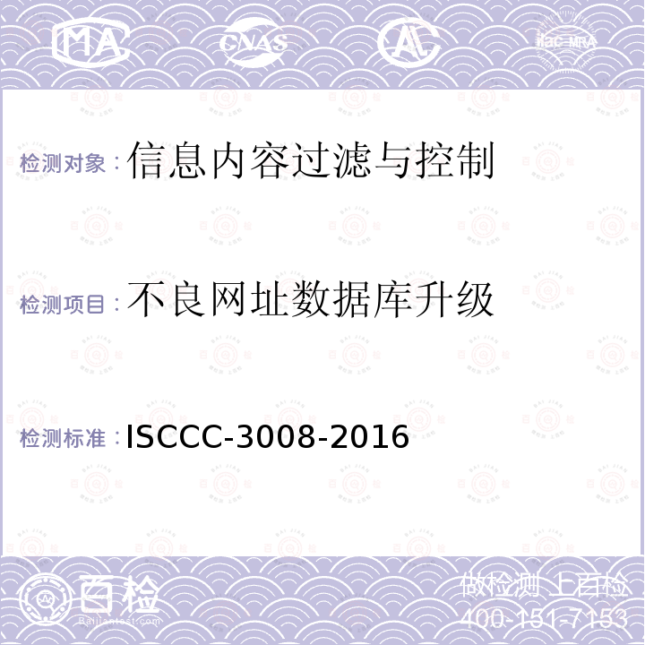 不良网址数据库升级 信息内容过滤与控制产品安全技术要求