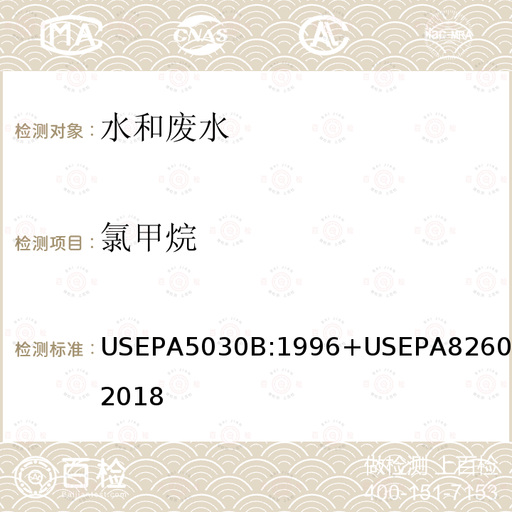 氯甲烷 水溶液样品的吹扫捕集方法+气相色谱质谱法测定挥发性有机化合物