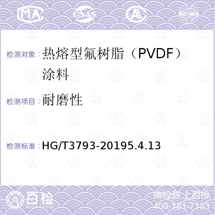 耐磨性 热熔型氟树脂（PVDF）涂料