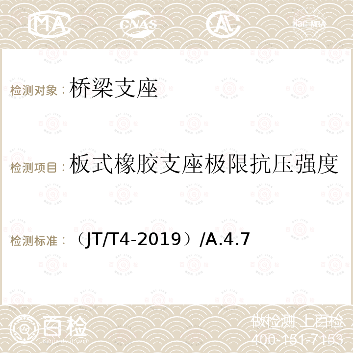 板式橡胶支座极限抗压强度 公路桥梁板式橡胶支座