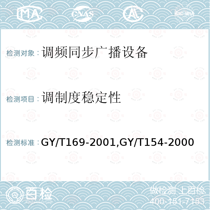 调制度稳定性 米波调频广播发射机技术要求和测量方法,
调频同步广播系统技术规范