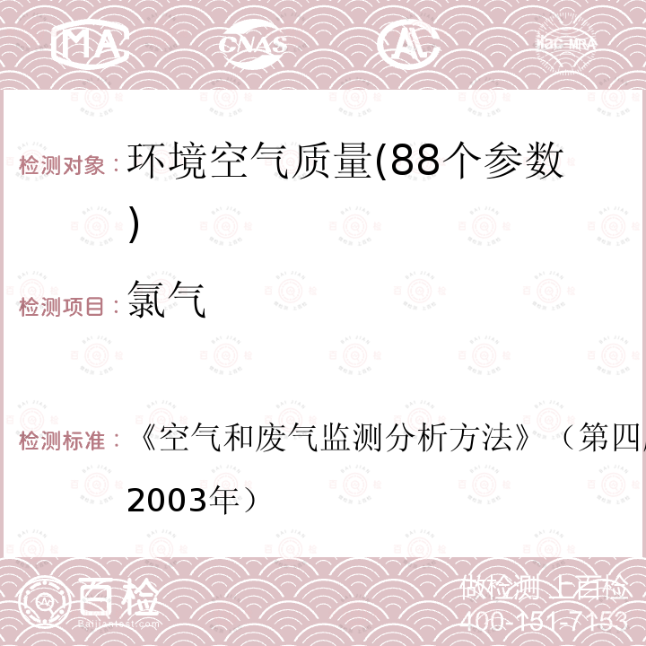 氯氣 甲基橙分光光度法　