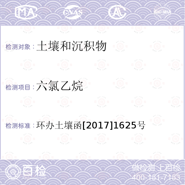 六氯乙烷 全国土壤污染状况详查 土壤样品分析测试方法技术规定 第二部分 4 挥发性有机物类(VOCs)/4-2 吹扫捕集/气相色谱-质谱法